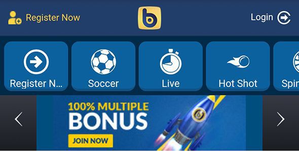 Betin Uganda Mobile Homepage