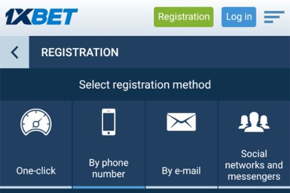 1xBet Uganda - 4 registration methods