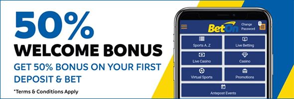 BetOn Welcome Bonus 50% in Free Bets