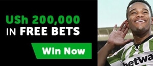 Betway Uganda USh 200,000 Free Bets