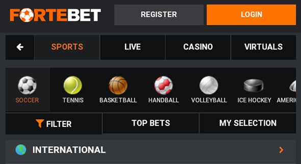 Fortebet login