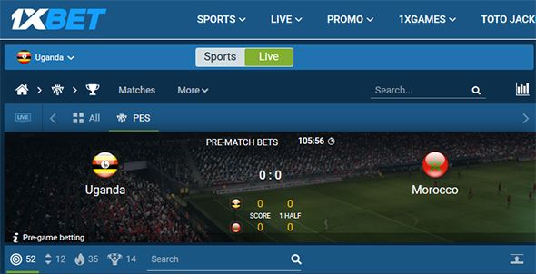 1xBet Uganda Live Betting